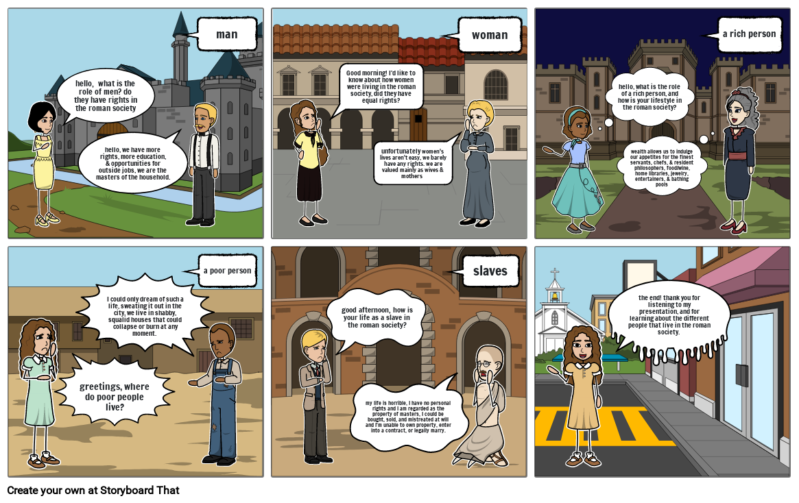 roman society Storyboard by 6f408502