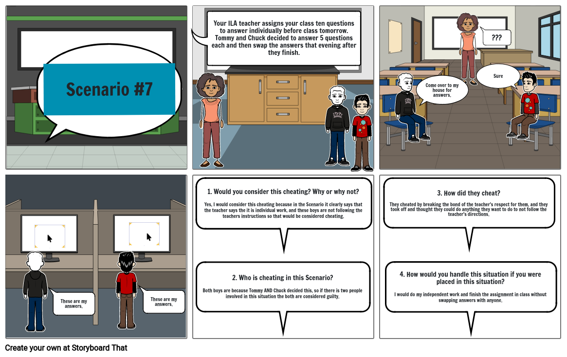 Academic Dishonesty Storyboard