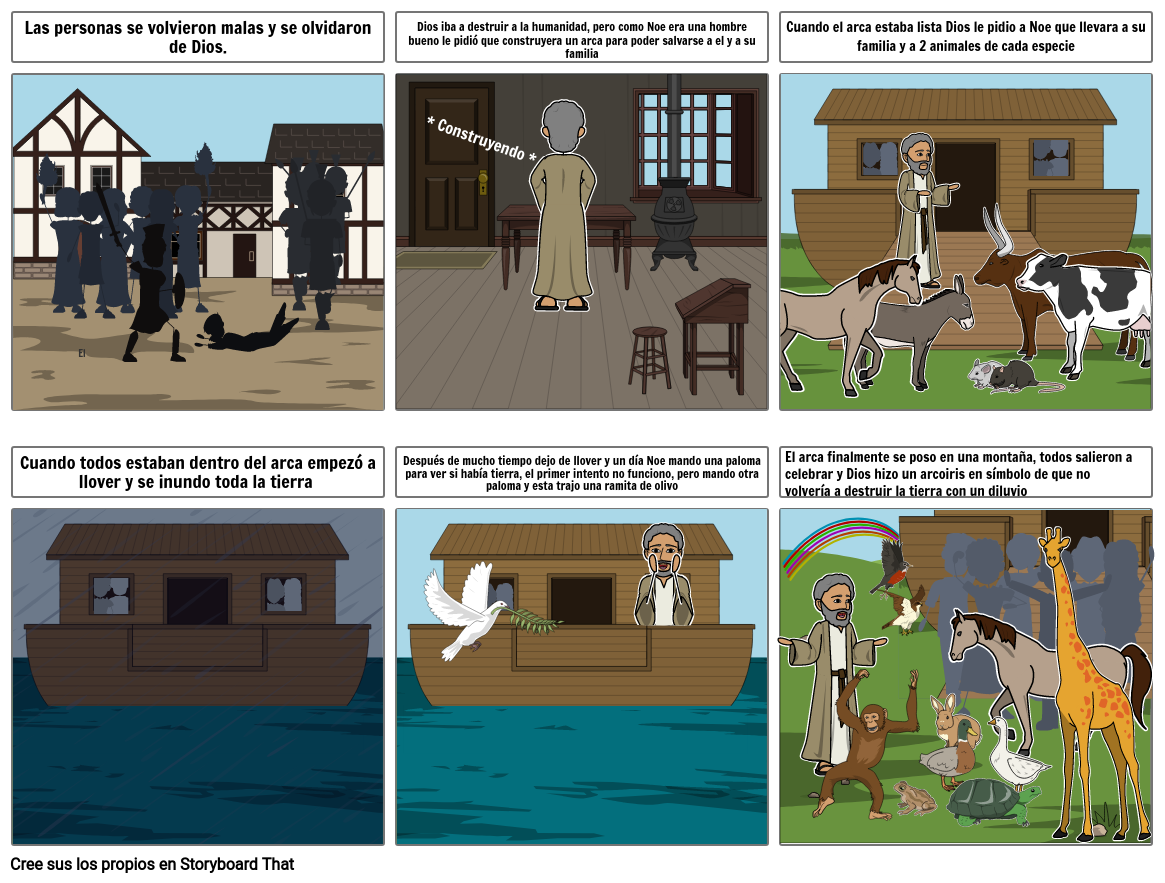 Historia de noe Storyboard por 6f4cb28c