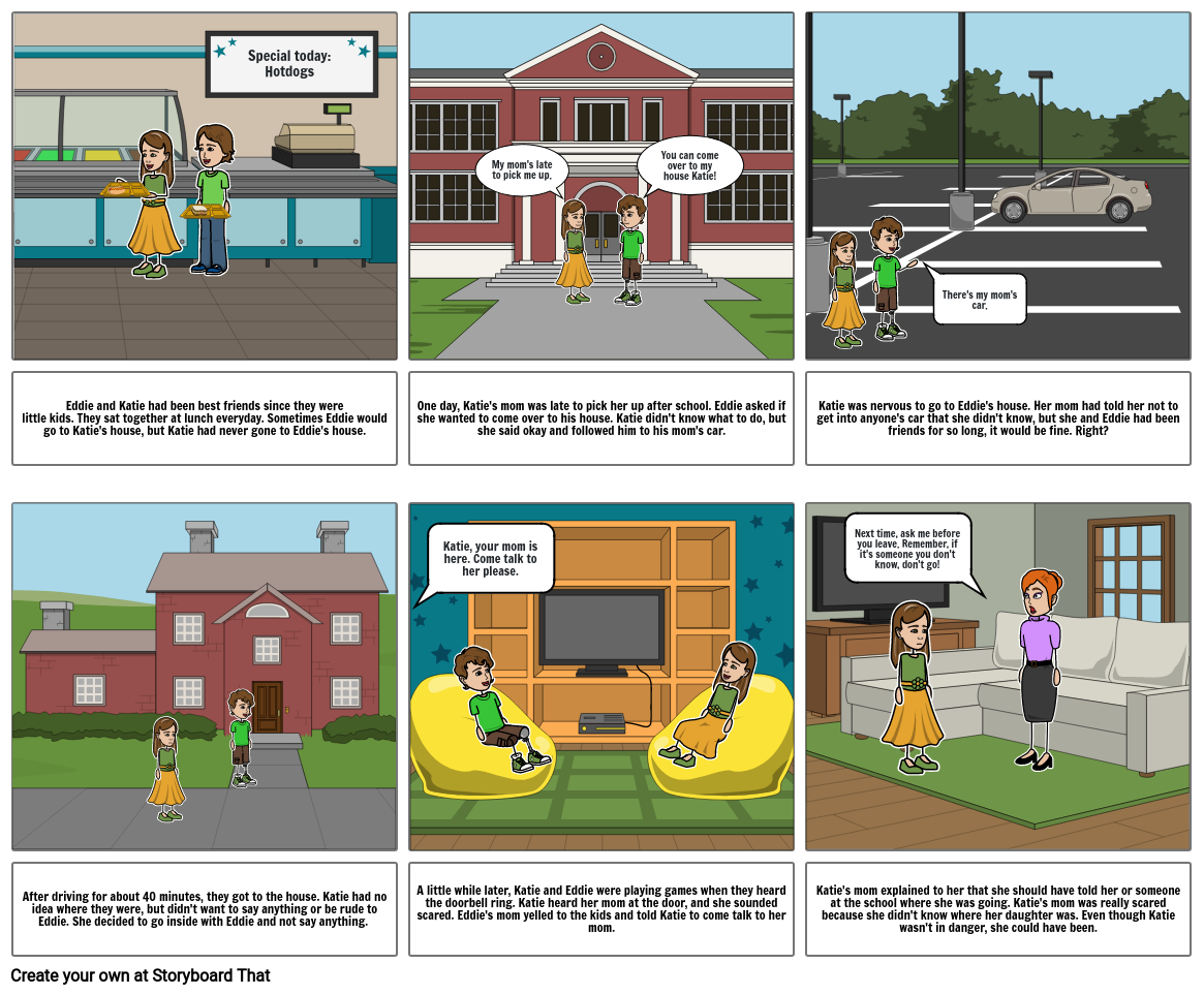 Stranger Danger Project - Child Development Storyboard