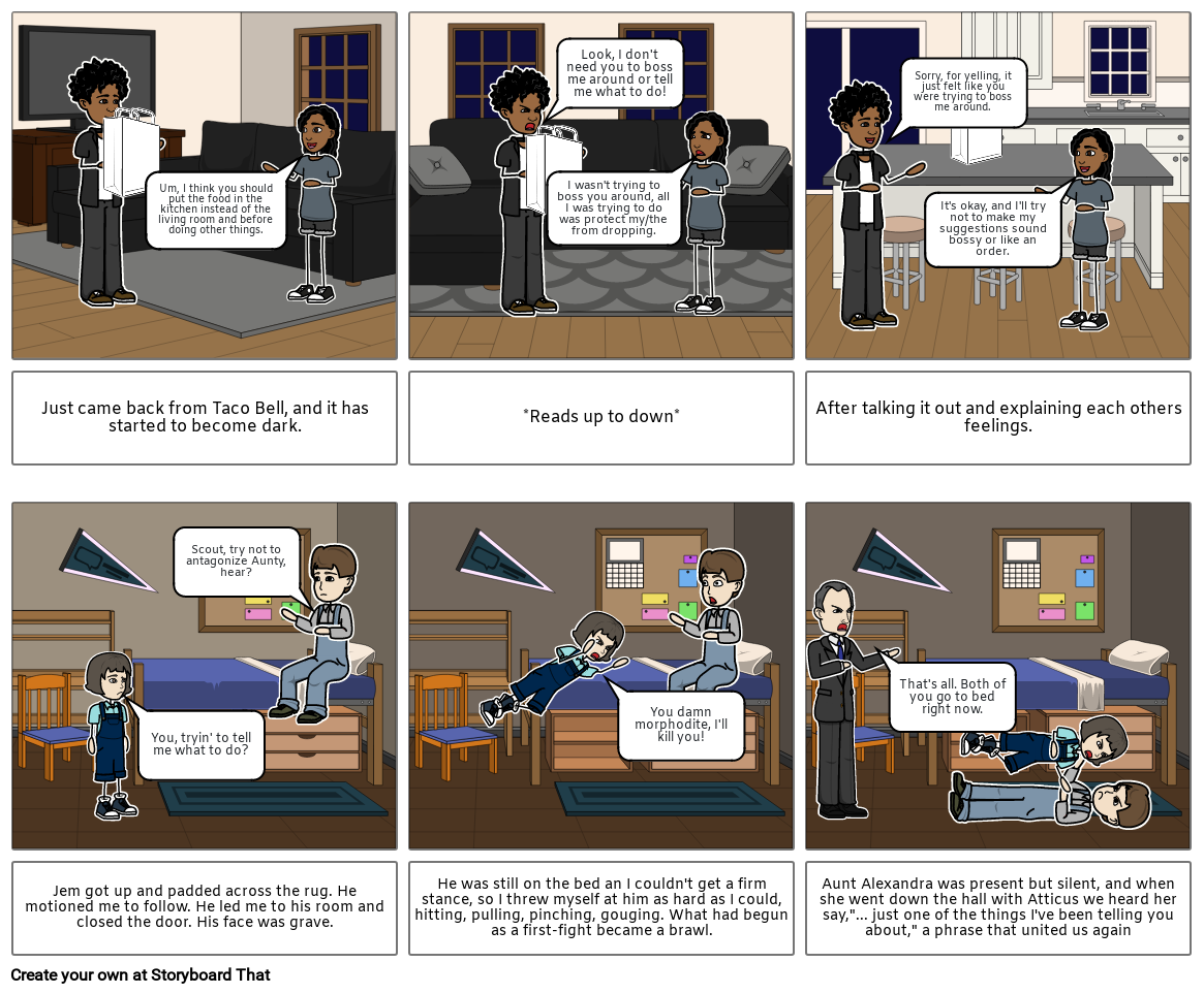 TKaM Conflict Storyboard by 6faab43d