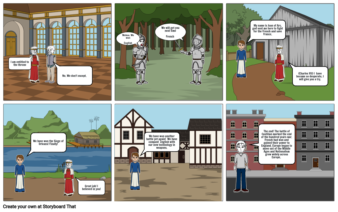 Hundred Years War Storyboard by 703c107a