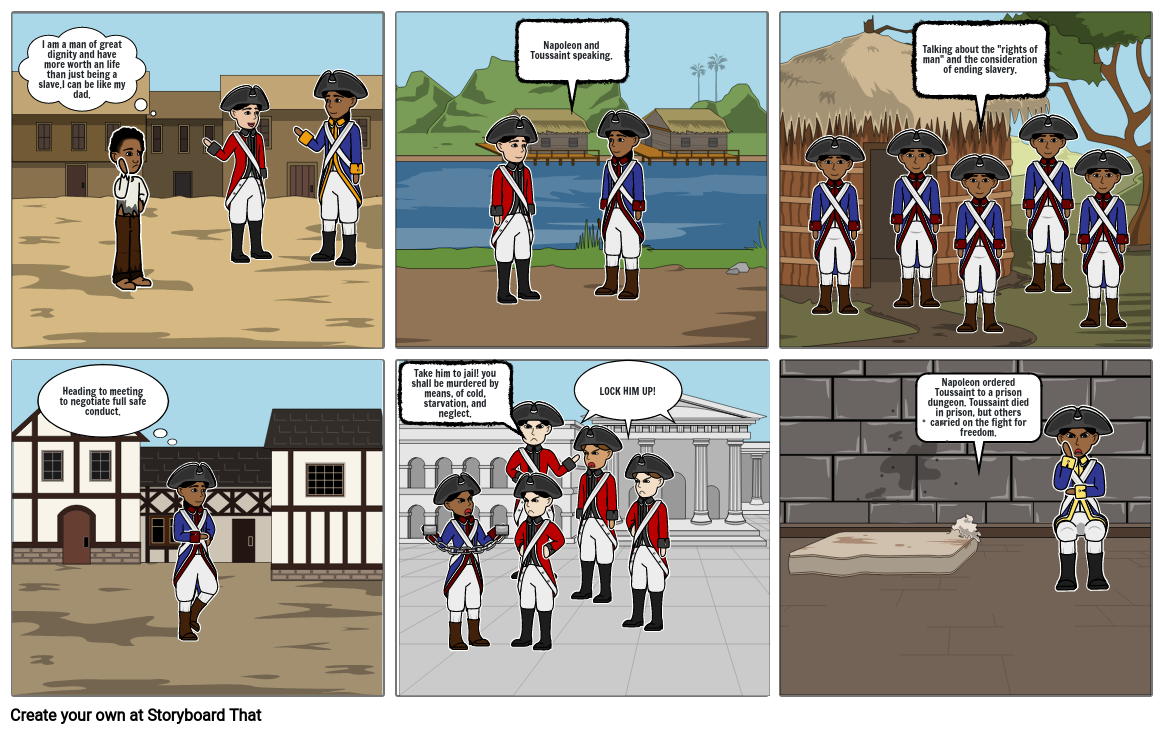 Toussaint LOuverture storyboard Storyboard by 70438db4