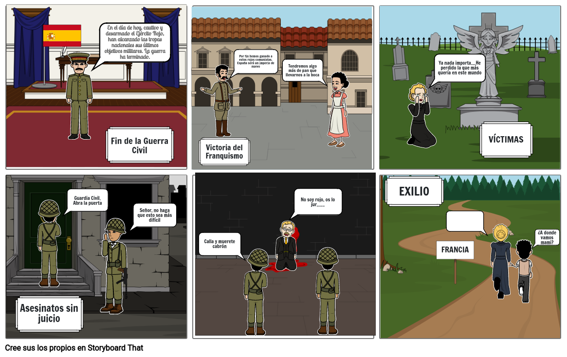 Guerra Civil Storyboard By 70672329 