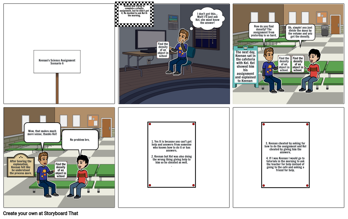 Academic Dishonesty Storyboard Storyboard by 70925ce8