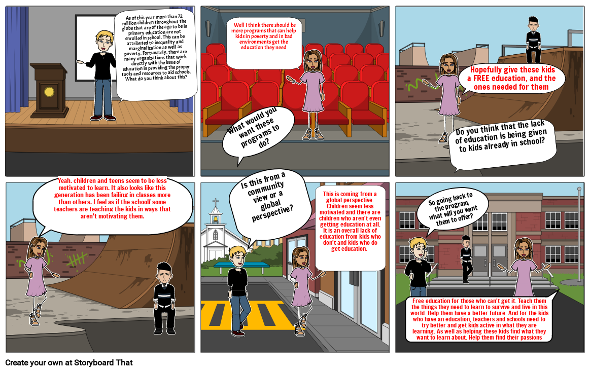 Lack of Education Storyboard by 70a7b185