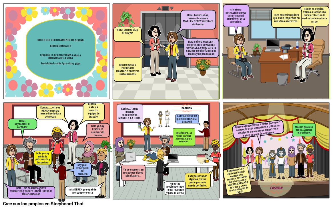 roles del del departemento de diseño