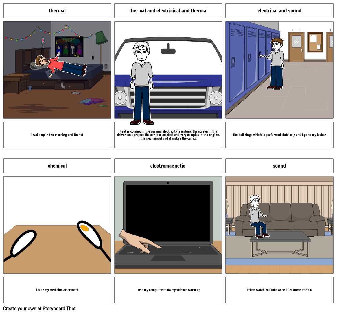 Forms of Energy Comic Strip