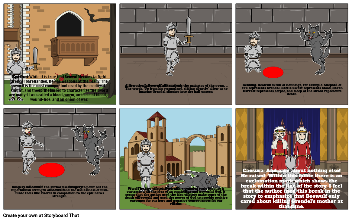 Beuwolf Storyboard por 714d2c21