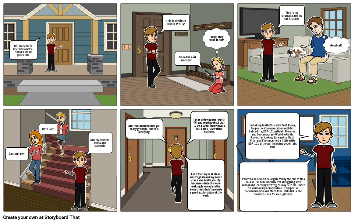 Self Introduction Storyboard By 7154d18e