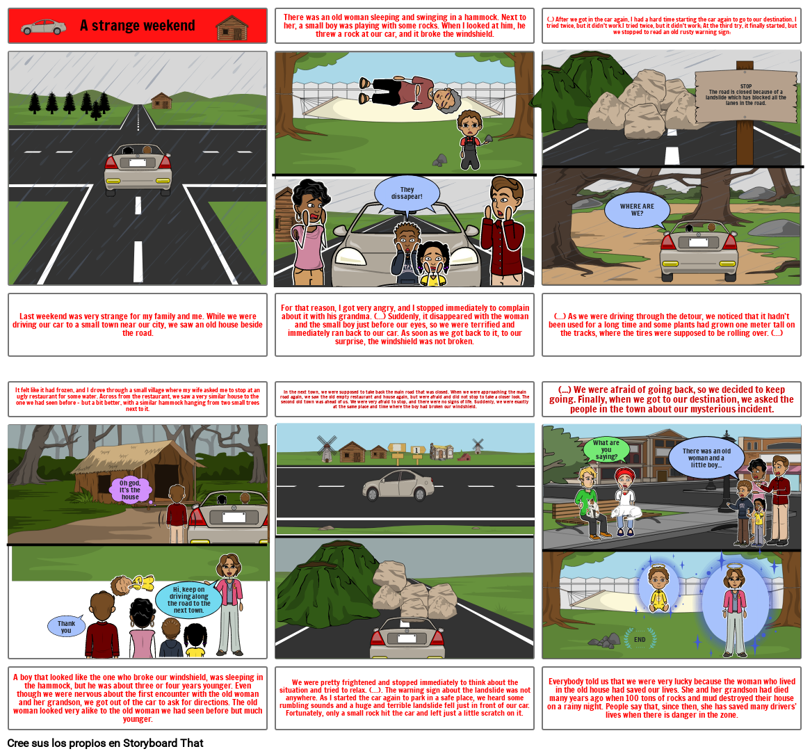 a werid weekend Storyboard por 717dca5d