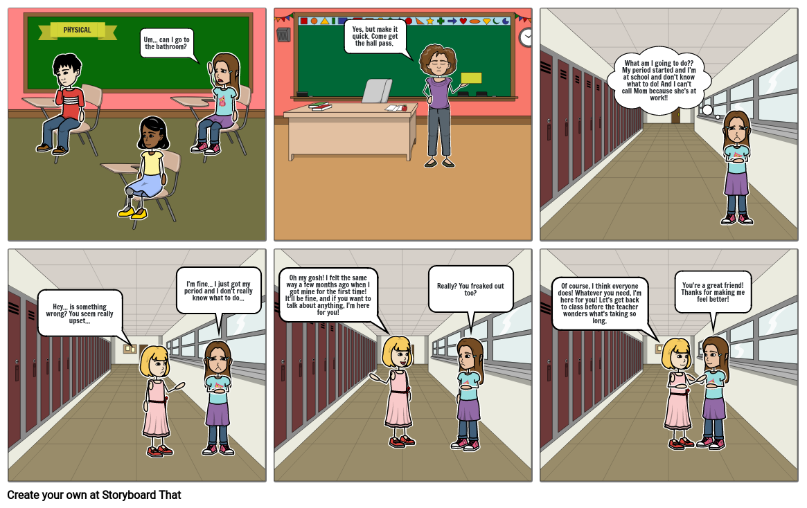 Adolescence Physical Development Storyboard by 71d1542b