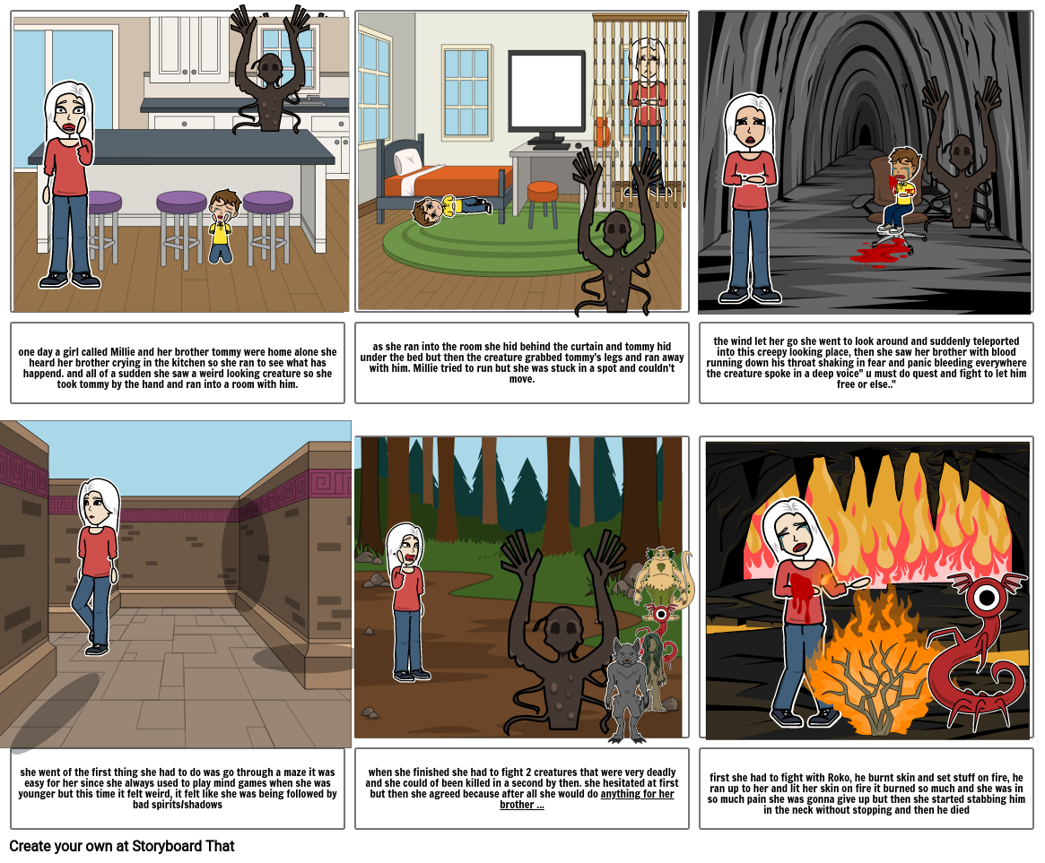 haunted house Storyboard by 71f4442d