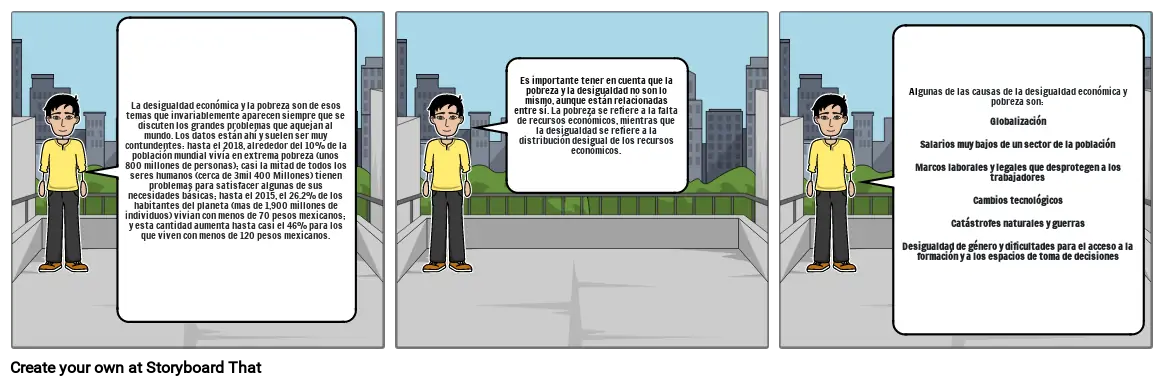 Pobreza Y Desigualdad. Storyboard Por 7233b9aa