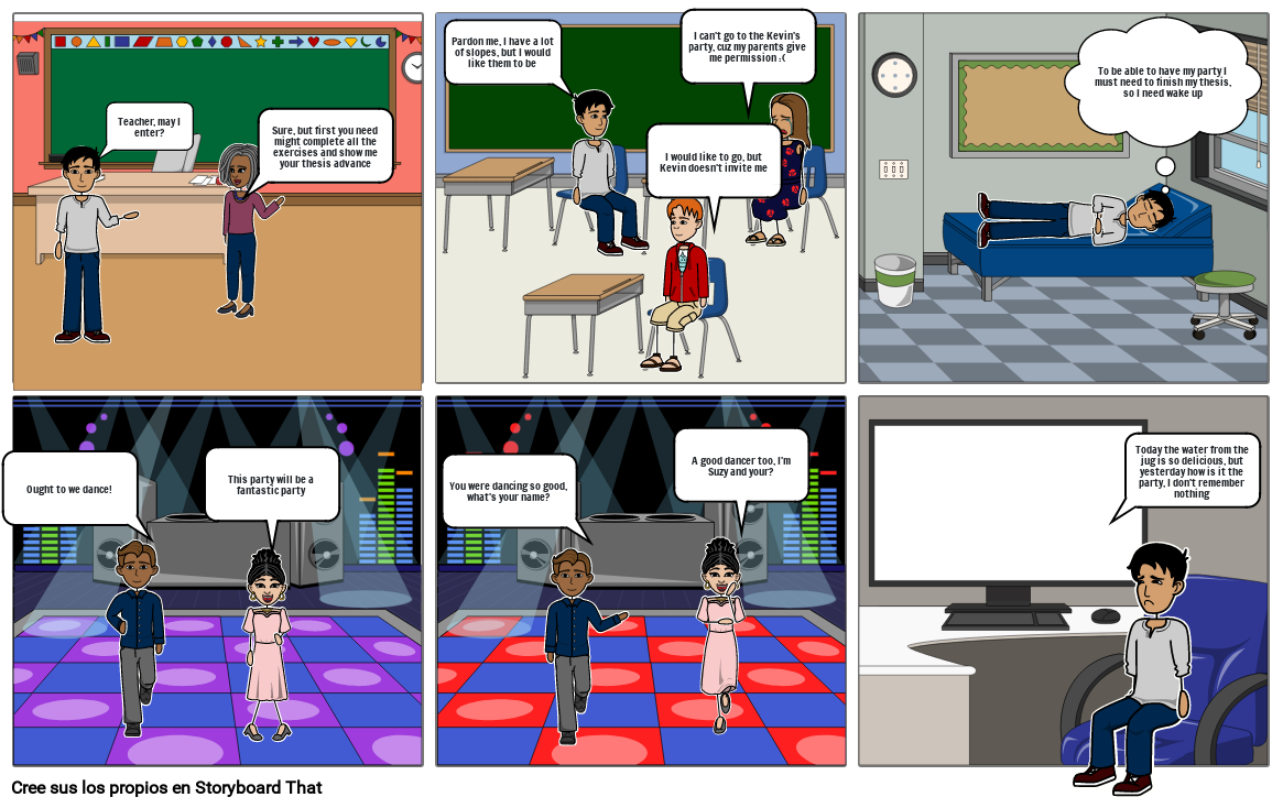 Modal verbs comic Storyboard by 7240e173