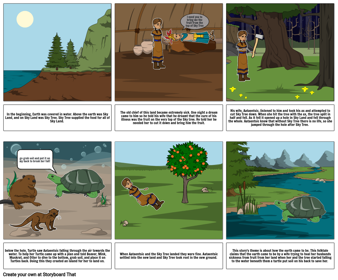 native american folktale Storyboard by 72c90926