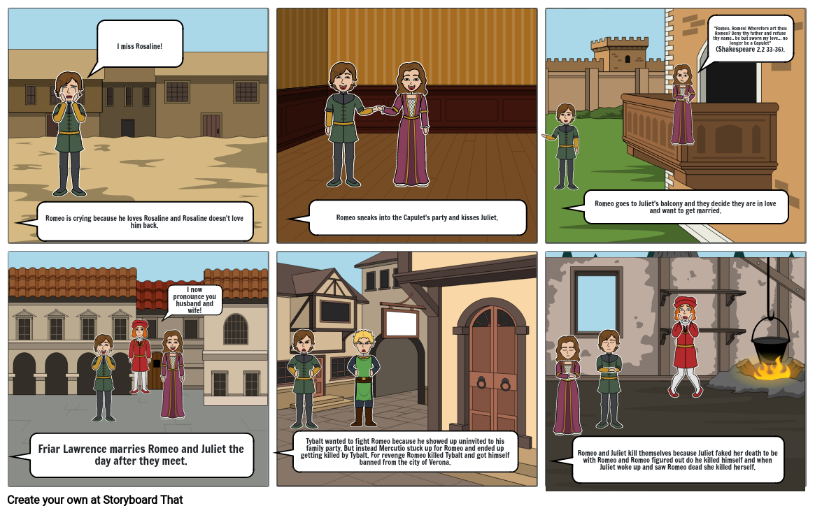Romeo And Juliet Play Storyboard Storyboard By 731d31c4 2560