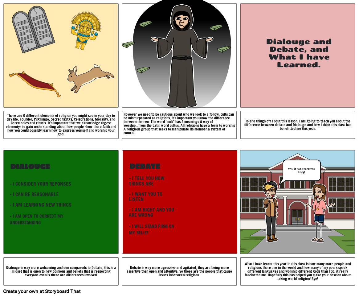 Why Take World Religion Storyboard par 733c6b01