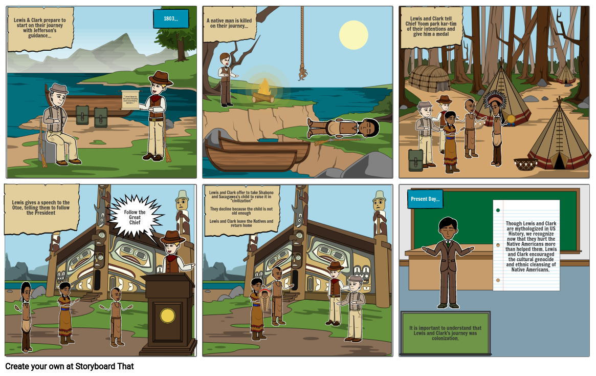 Lewis and Clark Storyboard by 7396d549