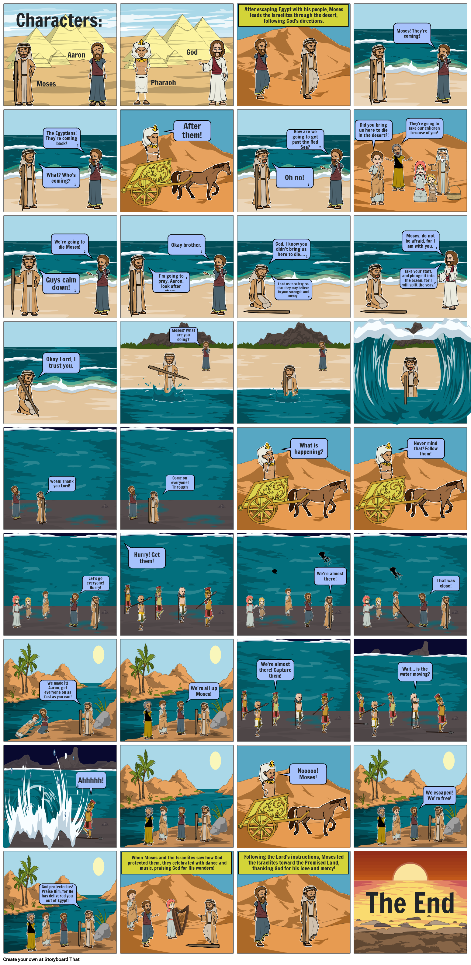 The Red Sea Storyboard por 739702a7