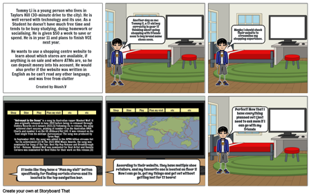 Young Person Storyboard