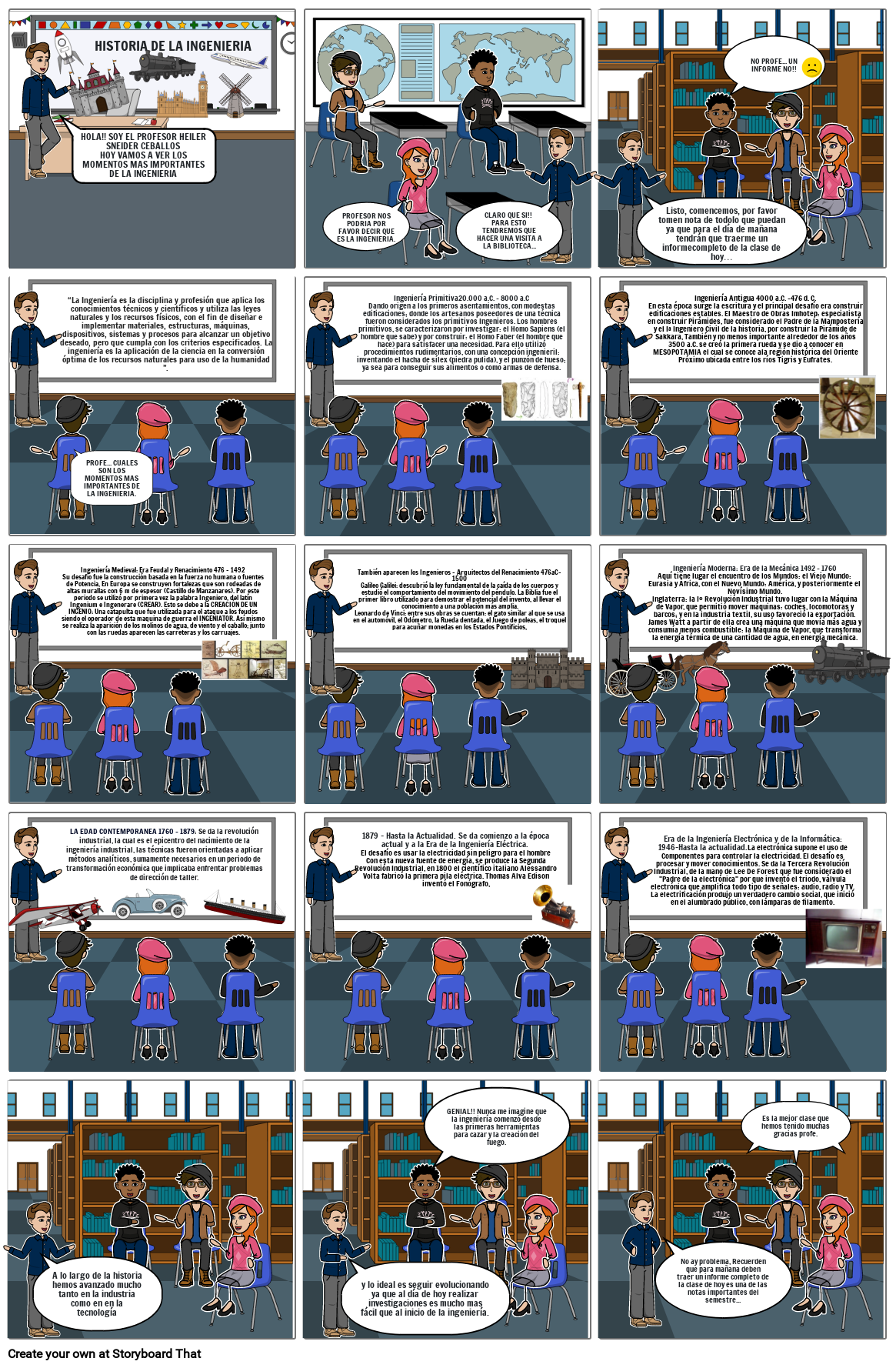 Historia De La Ingenieria Storyboard By 73f81bc0 