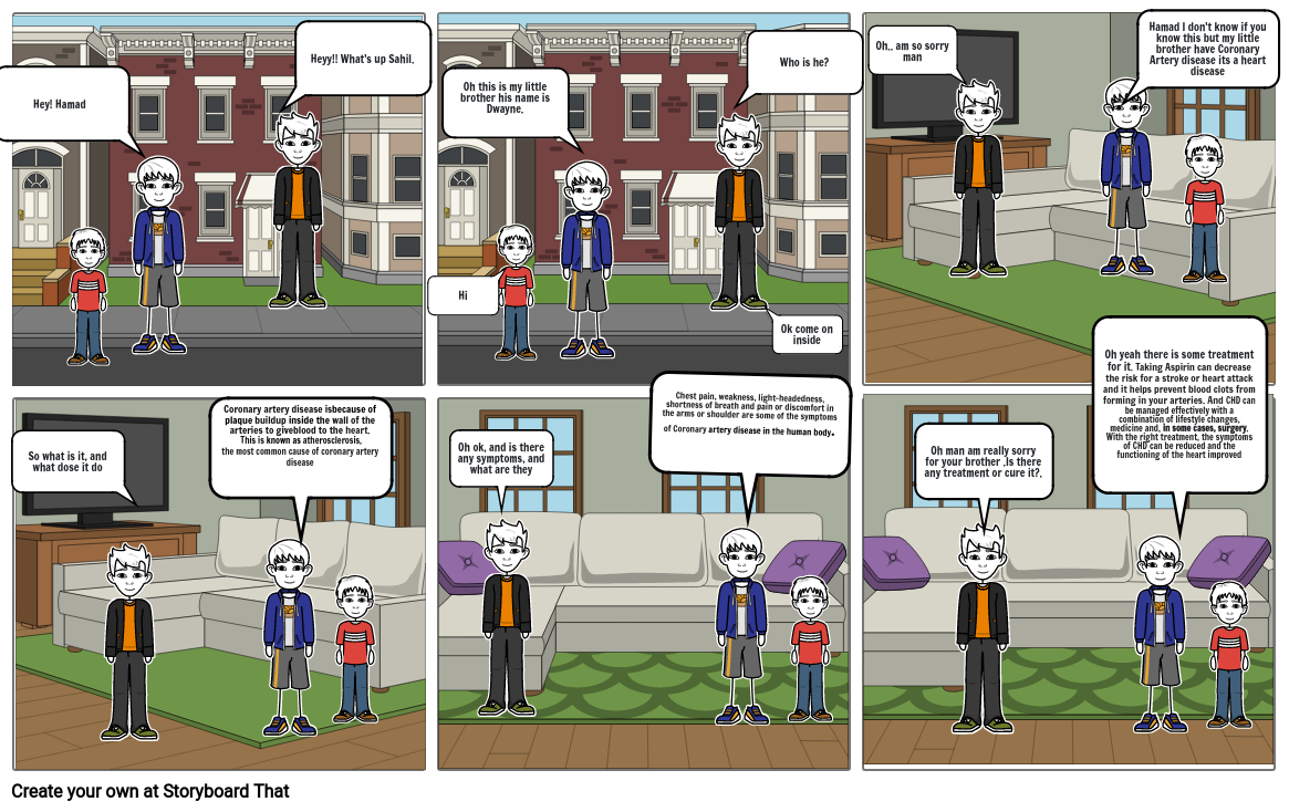 Hear disease Comic strip Storyboard by 740d9f60