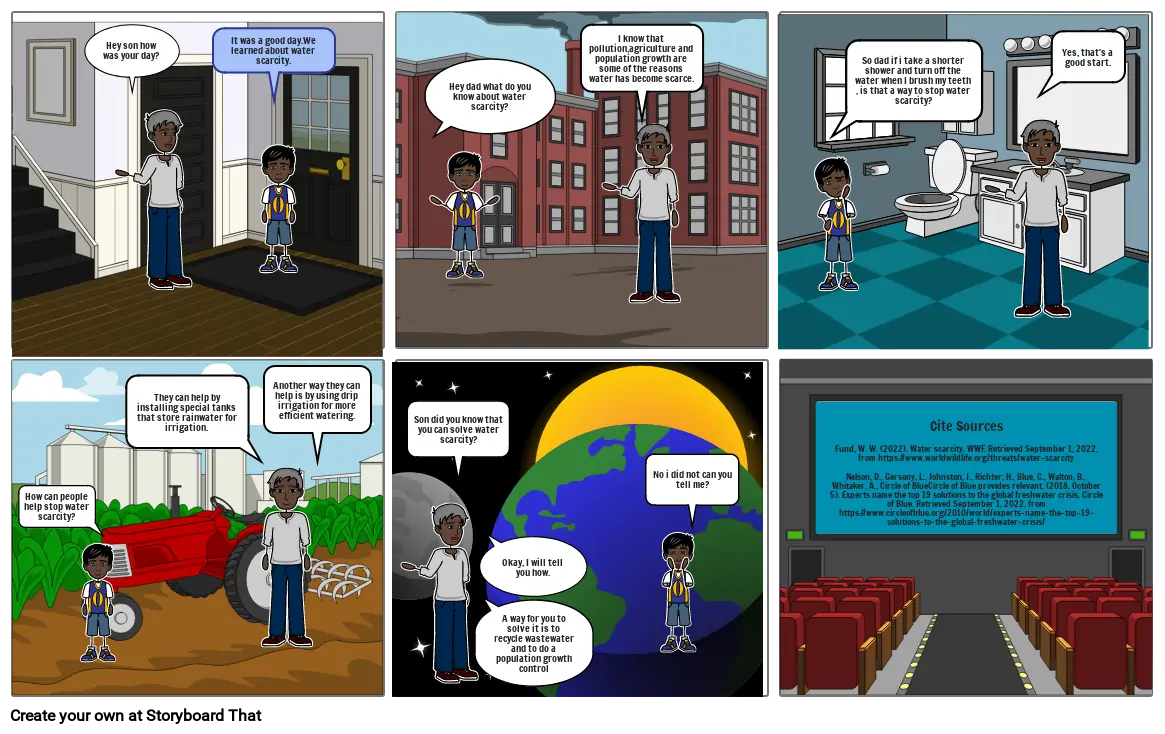 jabari&#39;s water footprint comic 