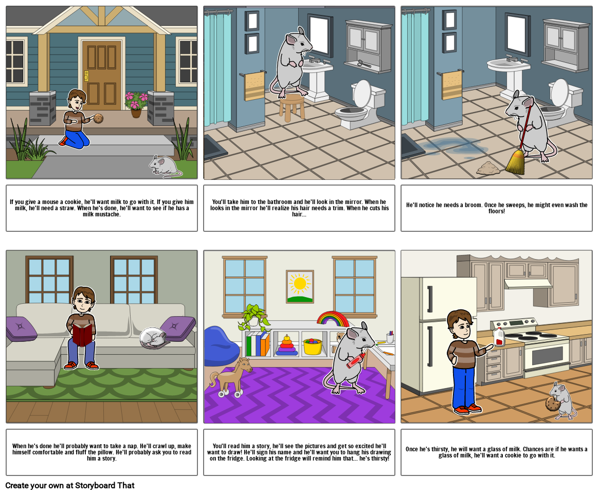 If You Give A Mouse A Cookie Storyboard By 742cc84c