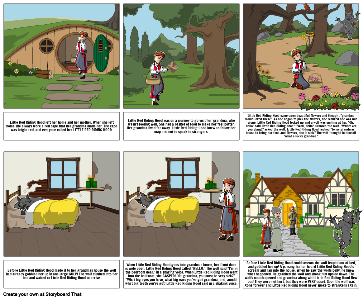 Little Red Riding Hood - StoryBoard Storyboard