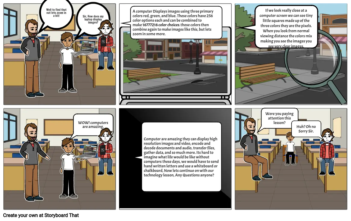 Design and Technology comic strip