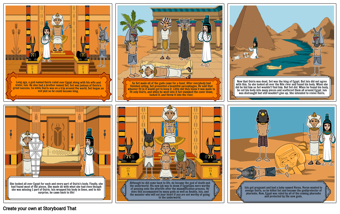 The Myth Of Osiris Storyboard By 74738907