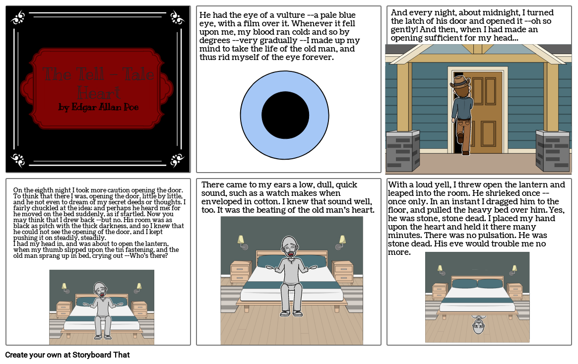 The Tell Tale Heart Storyboard By 74e5f843