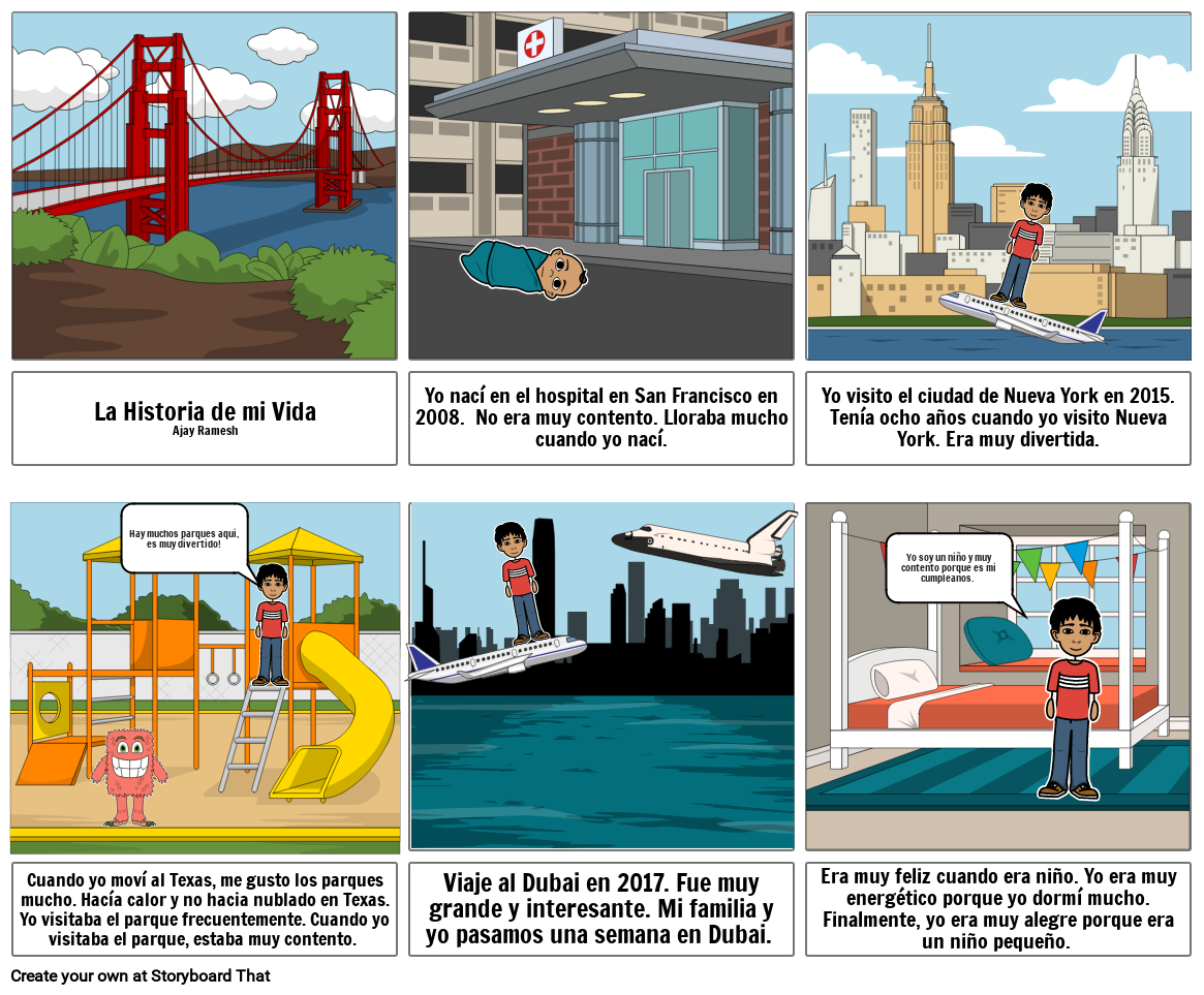 Historia De Mi Vida Storyboard By 7550e22b 2219