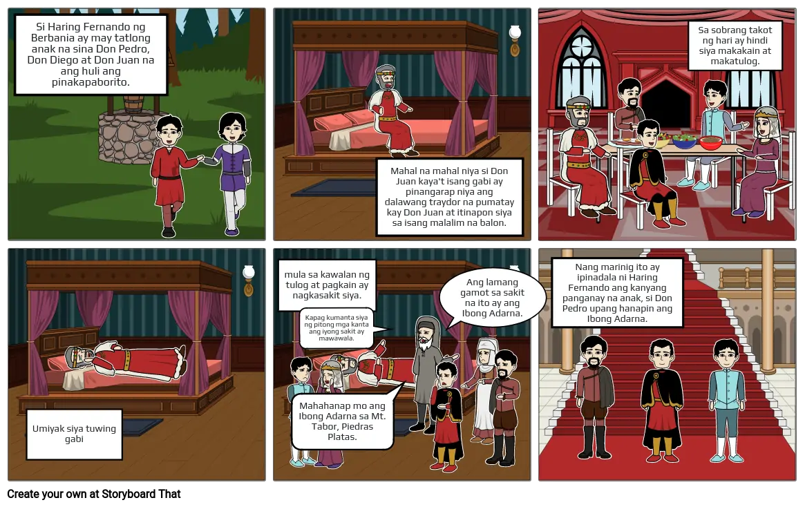 Ibong Adarna Comic Strip