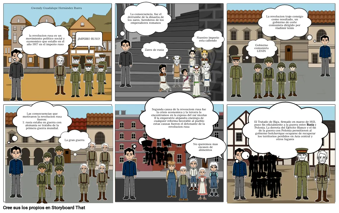 Revolución Rusa Storyboard By 75821c0b