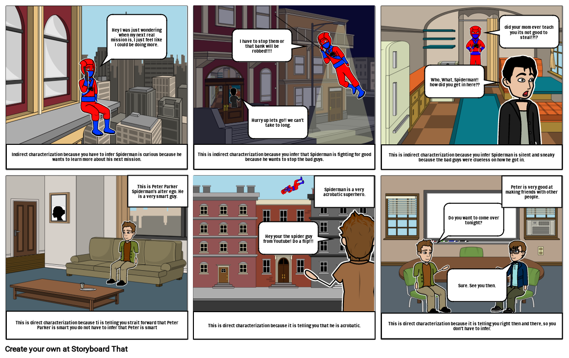 Spiderman Storyboard Storyboard par 75d1813a