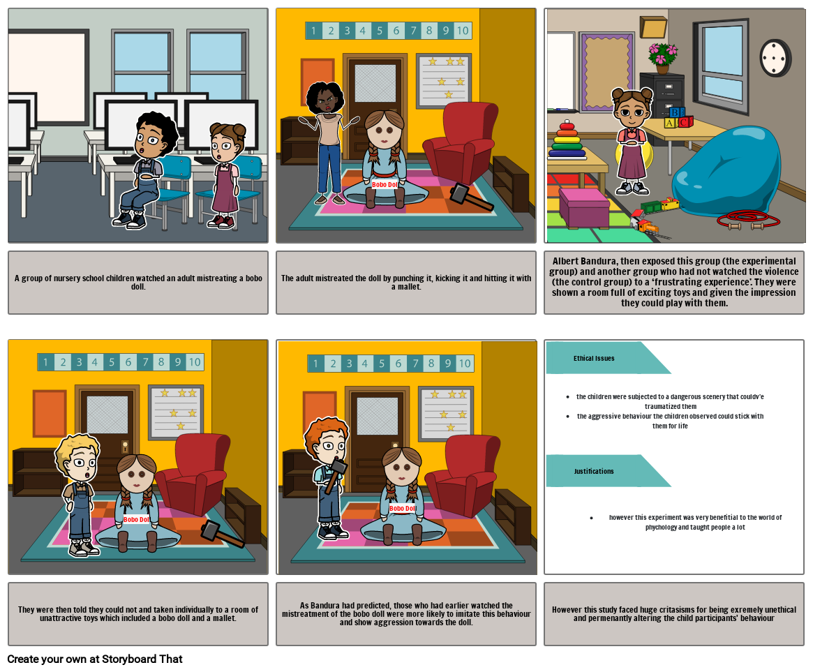 Bobo Doll Experiment Storyboard Por 75f9437c   Bobo Doll Experiment 