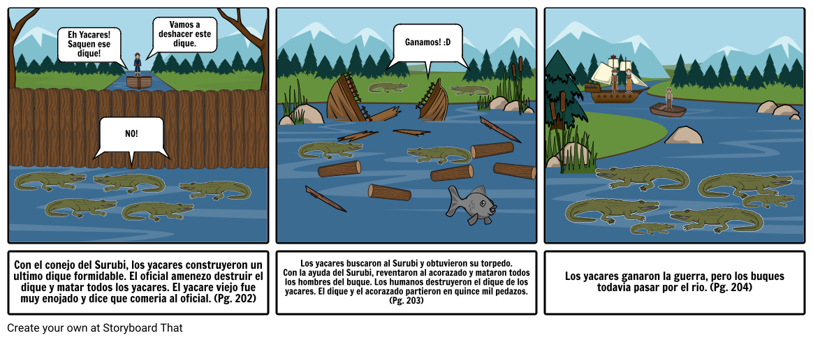 Guerra de los yacares (part 2) Storyboard by 75fc3f8844527