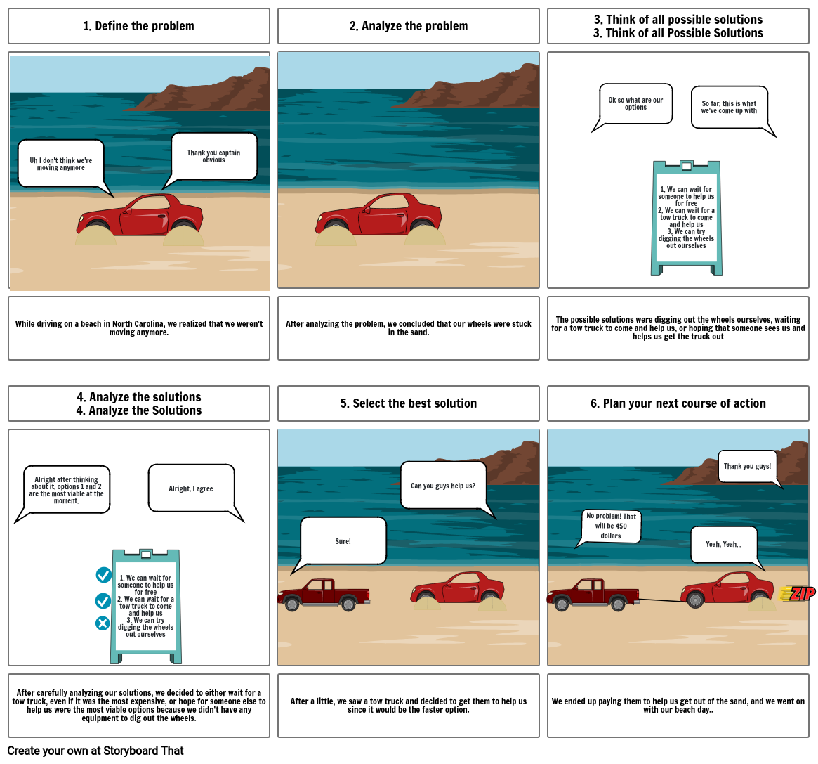 problem solving storyboards