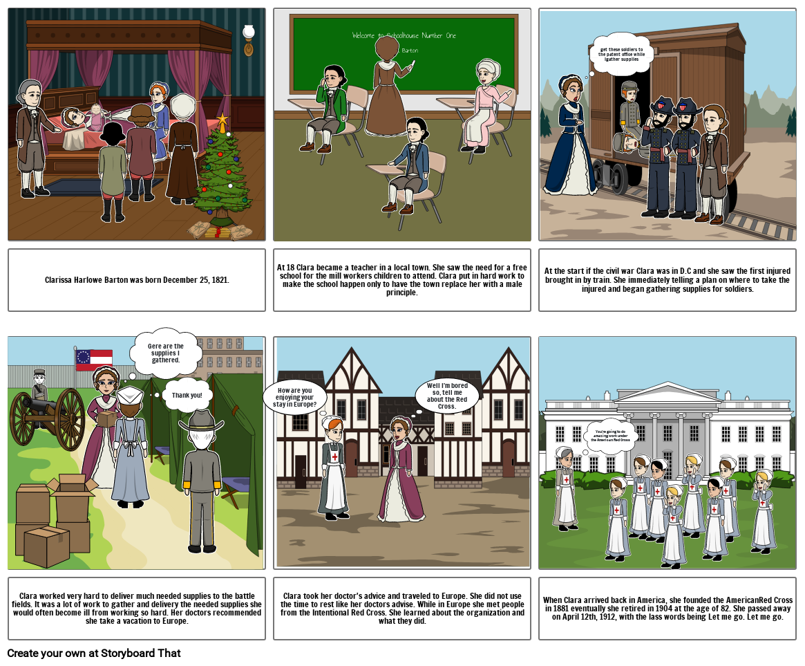 Clarissa Harlowe Barton Storyboard por 76129c7f