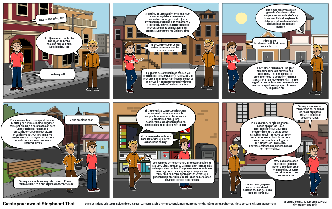 Cambio climatico Storyboard by 7617bb3b