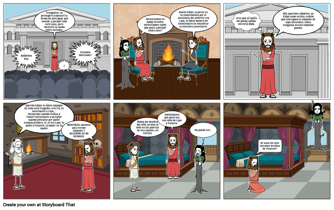 Comic De El Rey Edipo Storyboard By 7696d752 