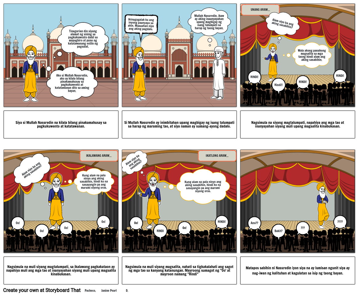 Mullah Nassredin (Pacheco, J.) Storyboard by 771bc7ec