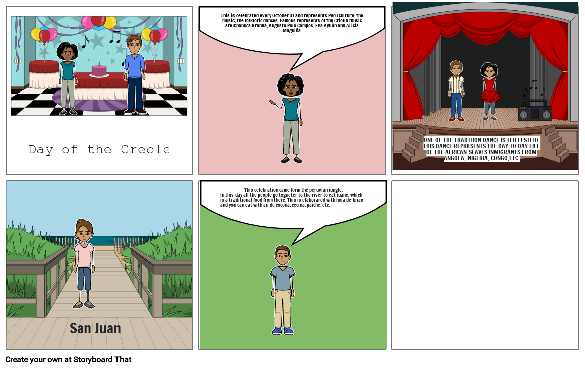 Day of the Creole song This is celebrated every Octo...