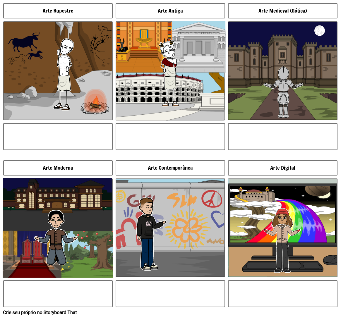 Linha Do Tempo 2 Storyboard Von Pt Examples 8154