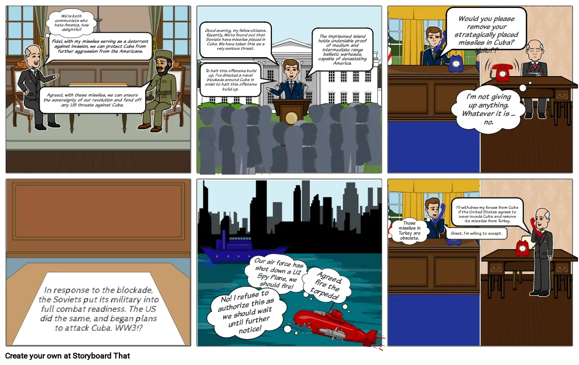 The Cuban Missile Crisis - Comic Strip