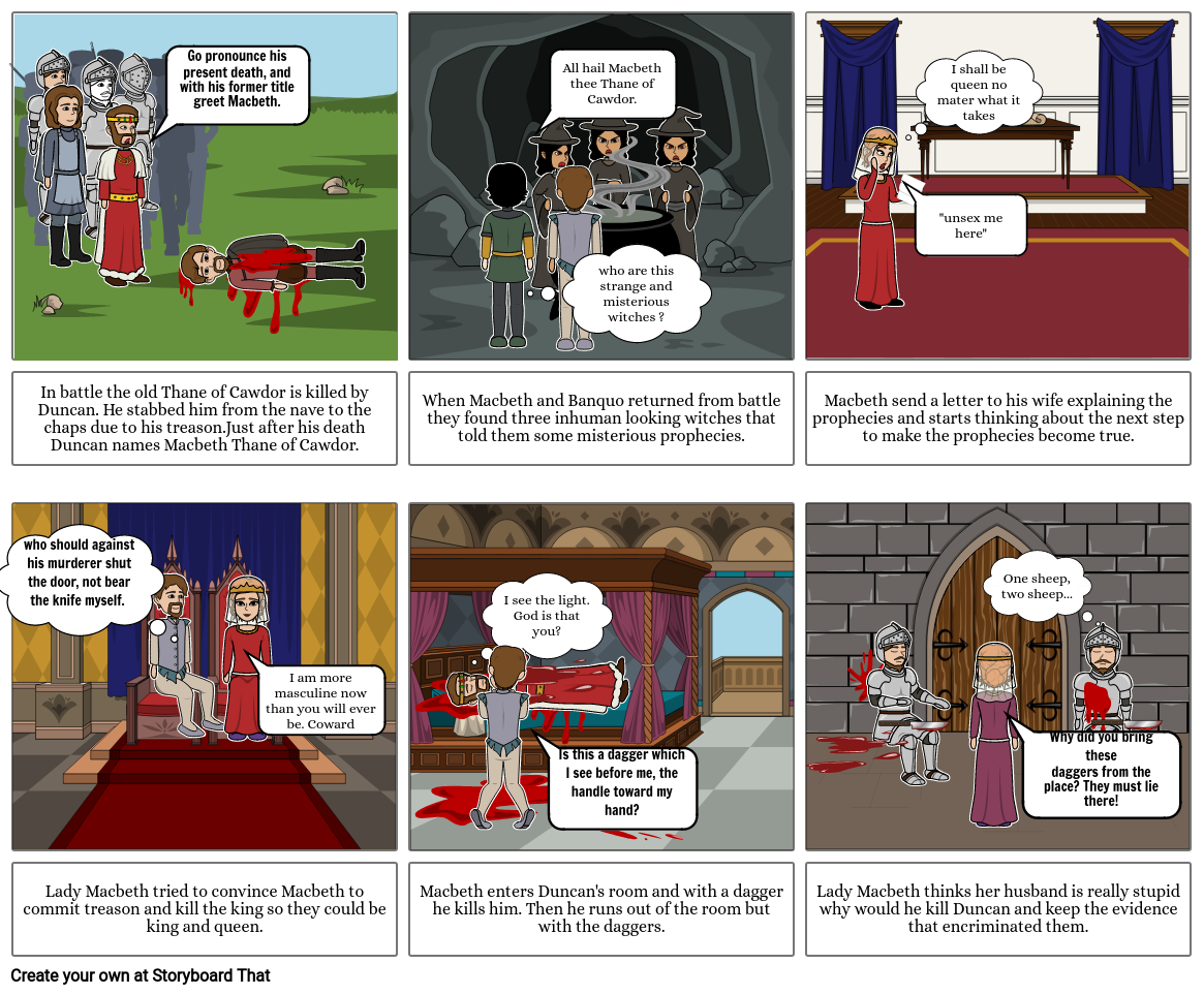 macbeth Storyboard by 77a58542