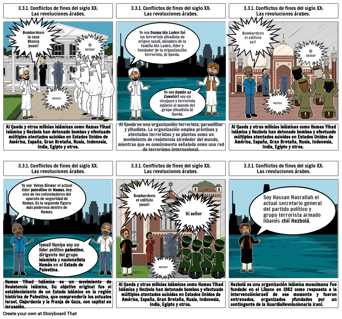 Historieta Del Siglo XX Storyboard By 77ed55ff