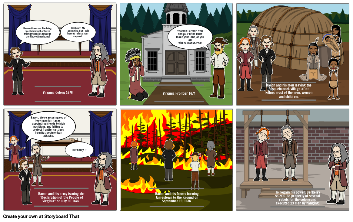 Bacon&#39;s Rebellion Cartoon Strip